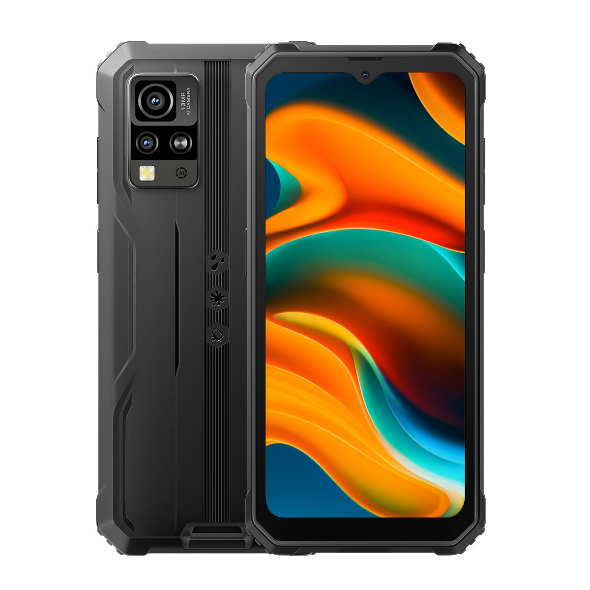 Blackview BV4800 - Smartphone Robusto com Ecrã HD+ de 6,56"; 3GB+64GB; Processador Quad-core MediaTek Helio A22; Câmara de 5MP+13MP; Bateria de 5180mAh