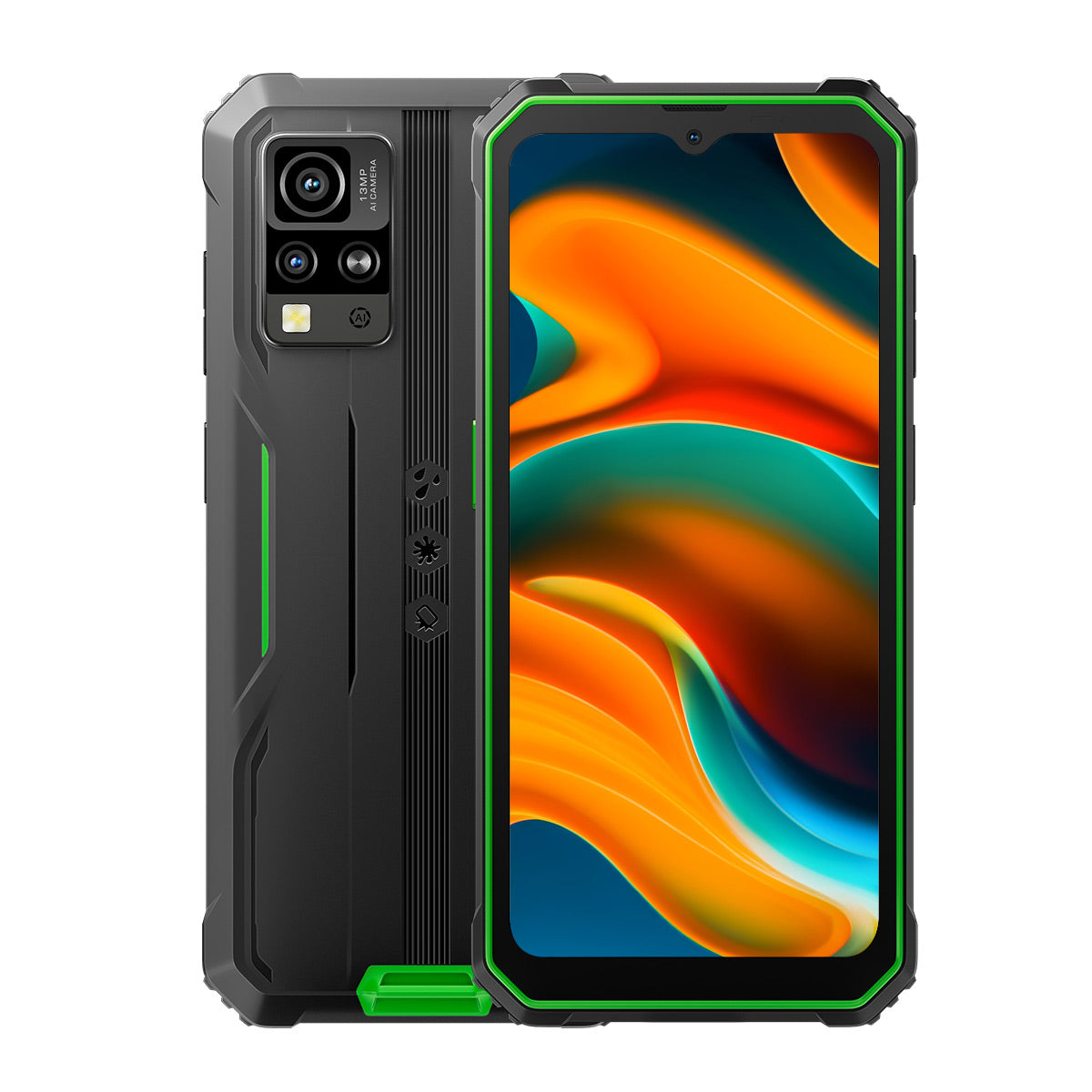 Blackview BV4800 - Smartphone Robusto com Ecrã HD+ de 6,56"; 3GB+64GB; Processador Quad-core MediaTek Helio A22; Câmara de 5MP+13MP; Bateria de 5180mAh