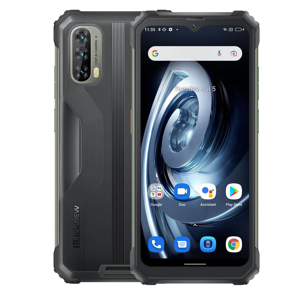 Blackview BV7100 - Smartphone Robusto com Ecrã FHD+ de 6,58"; 4GB+128GB; Processador Octa-core MediaTek Helio G85; Câmara de 8MP+12MP; Bateria de 13000mAh