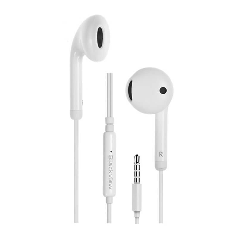 Blackview Auriculares Jack 3.5 - com Microfone e Botão de atender chamadas