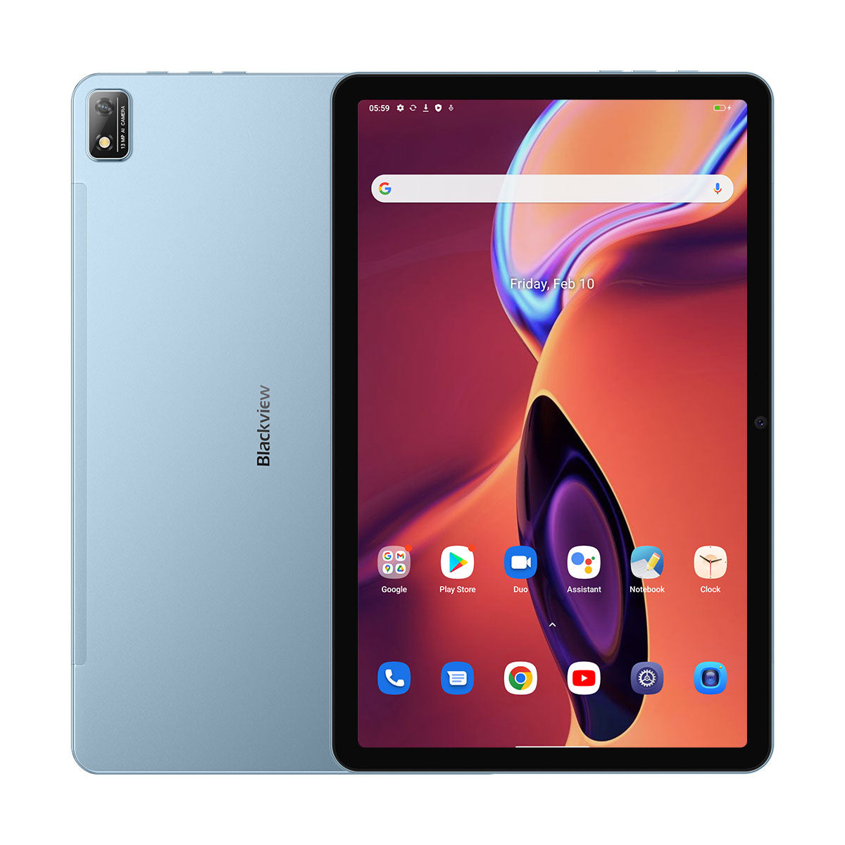 Blackview Tab 16 - Tablet com Ecrã FHD+ de 11"; 8GB+256GB; Processador Octa-core Unisoc T616; Câmara de 13MP+8MP; Bateria de 7680mAh