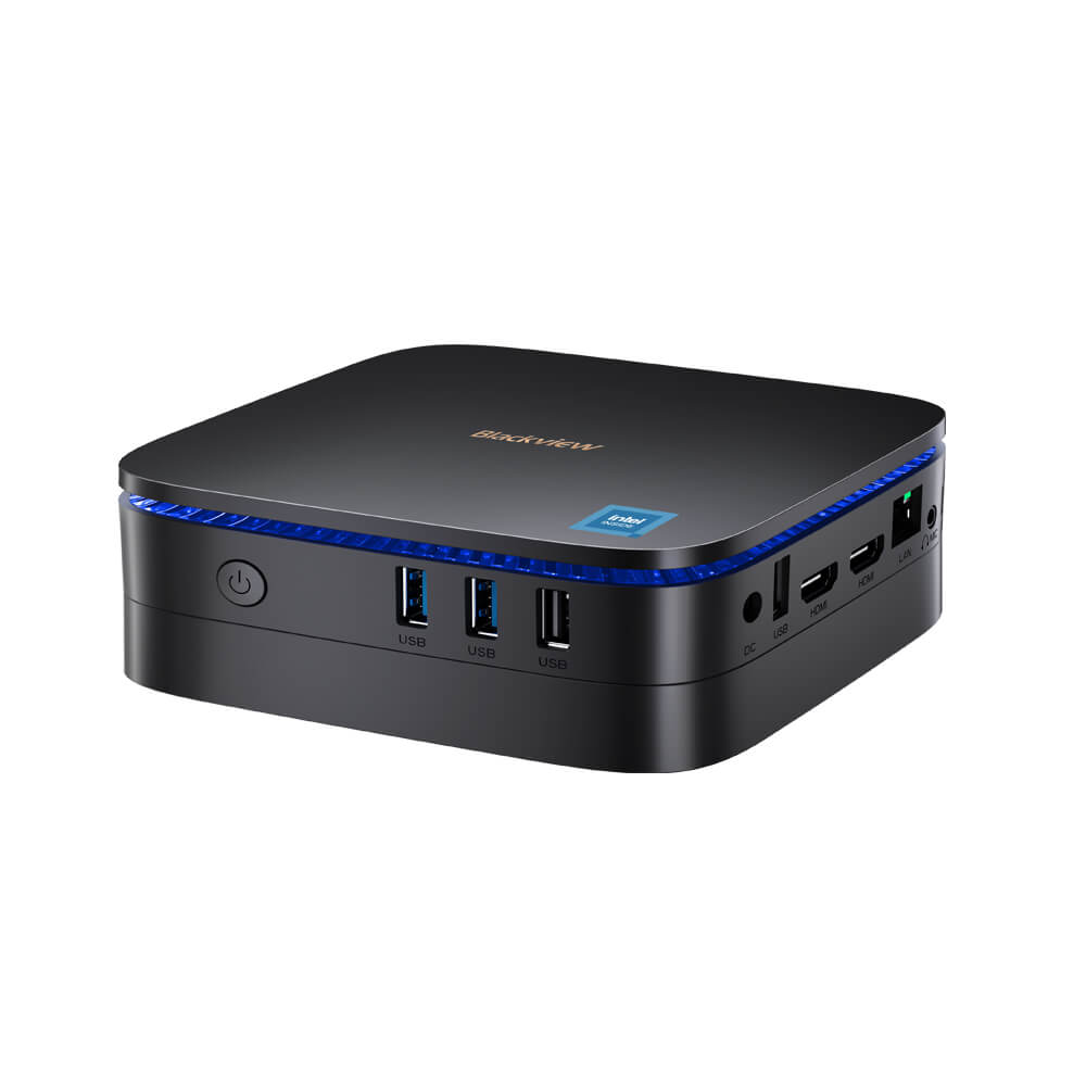 Blackview MP60 - Mini PC com Processador Intel Celeron N5095 16GB+512GB/1TB Windows 11 Pro 4K UHD HDMI