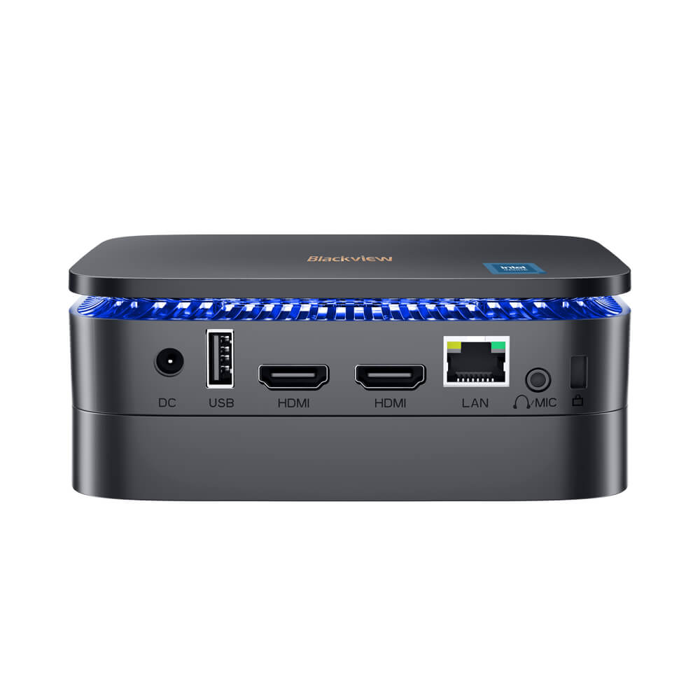 Blackview MP60 - Mini PC com Processador Intel Celeron N5095 16GB+512GB/1TB Windows 11 Pro 4K UHD HDMI