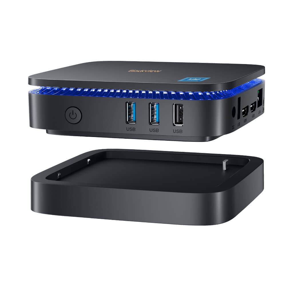 Blackview MP60 - Mini PC com Processador Intel Celeron N5095 16GB+512GB/1TB Windows 11 Pro 4K UHD HDMI